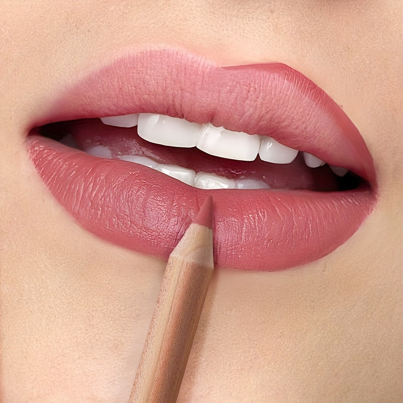 Set de perfiladores de labios mate impermeables para mujer, 24 colores, lápiz de labios de larga duración