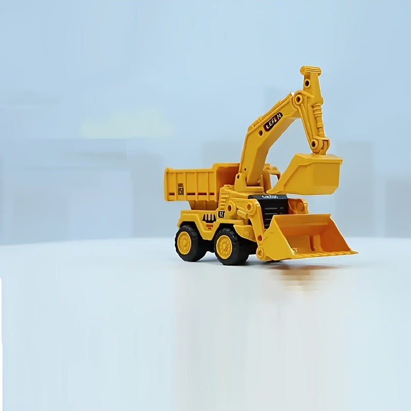 Construction Vehicle Toy for Kids 3+ with Excavator Bulldozer Tipper Truck