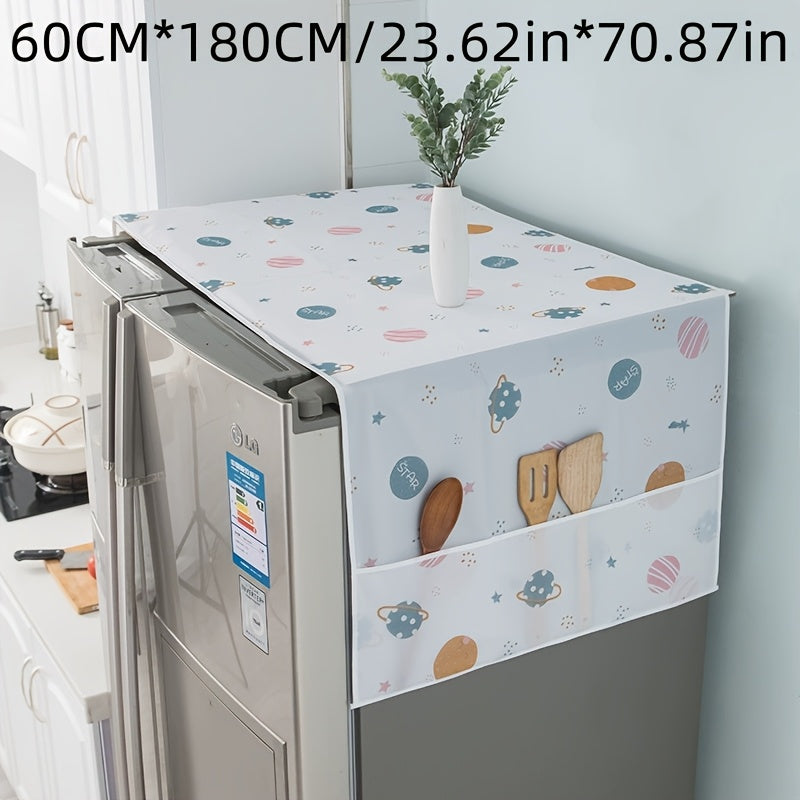 Set of Appliance Dust Covers for Refrigerator Washing Machine Oven Microwave with Storage Bag in Random Color