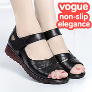 Women's Slip-On Flat Sandals Cushioned Breathable Summer Beach Shoes