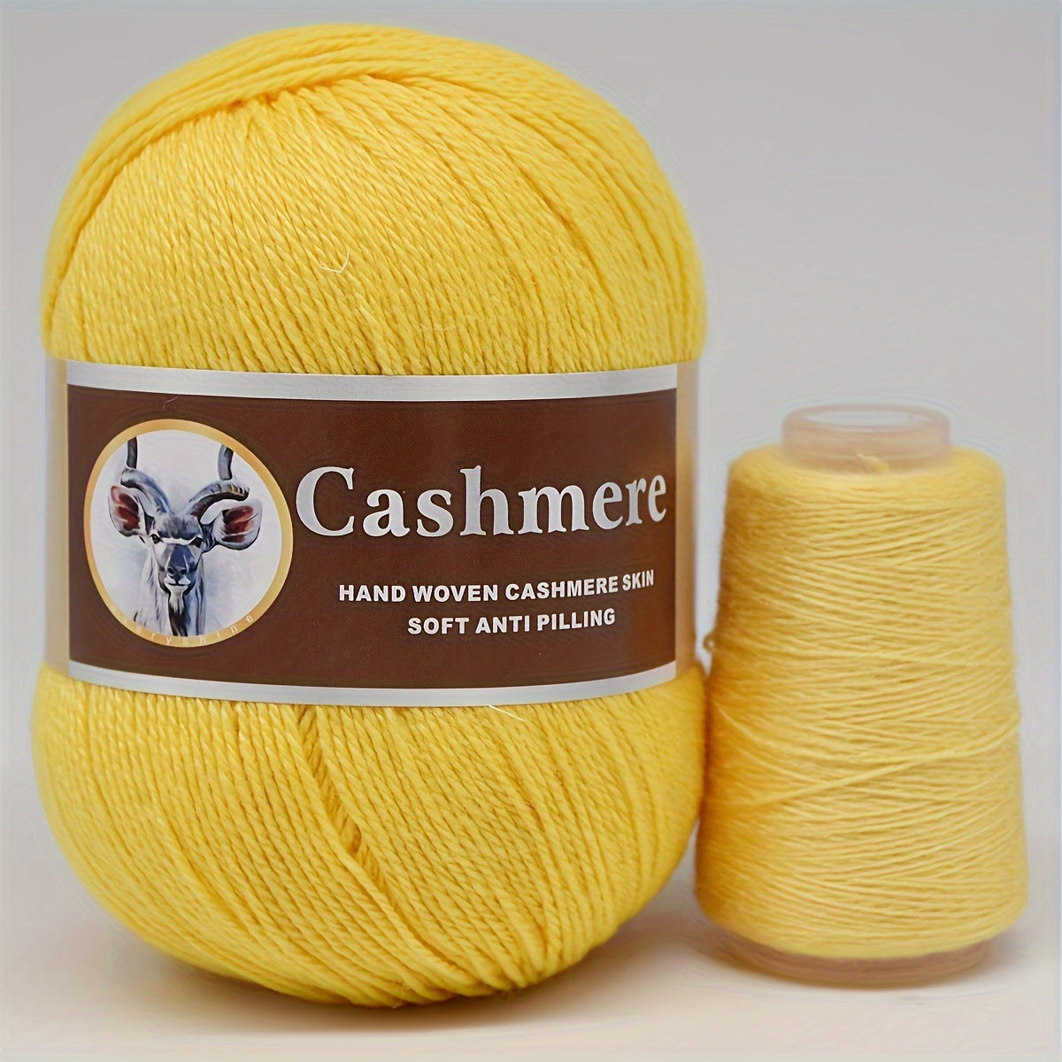 Hand-Woven Cashmere Blend Crochet Yarn 70 Cashmere 320m Assorted Colors