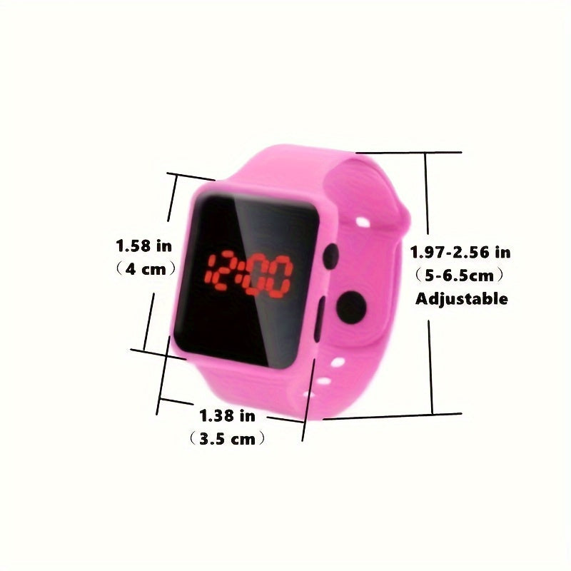 Kids Boys Digital Sports Watch with Timer Durable Plastic Case Multicolor Display