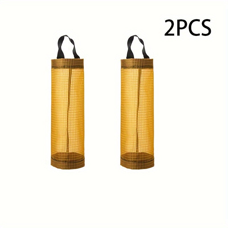 Oshxona Tarmoq Oziq-ovqat Sumkalari Uchun Devorga O'rnatiladigan Saqlash Dispenseri - 2 Qismli To'plam, Axlat va Plastik Sumkalar Uchun Havo O'tkazuvchi Tashkiliy Qism, Oziq-ovqat Sumkasi Ushtiruvchi