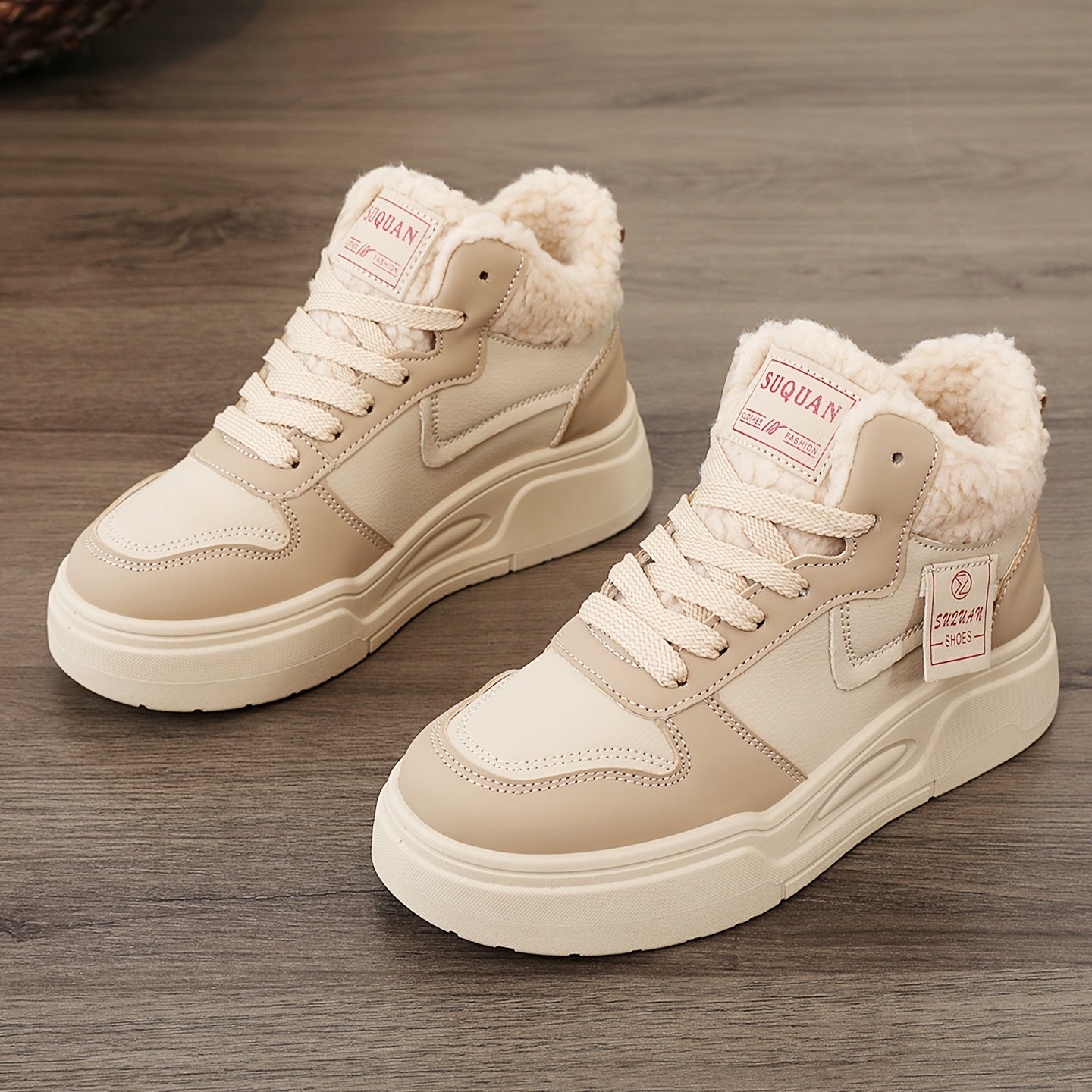 Women's Winter Plush Lined Ankle Boots Thickened Snow Boots