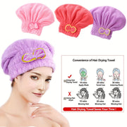 Microfiber Hair Towel Quick Dry Absorbent Turban for Women and Men