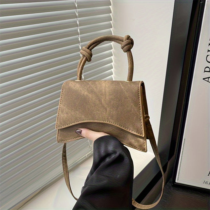 Women's PU Leather Clutch Bag with Adjustable Strap Solid Color Crossbody Evening Purse