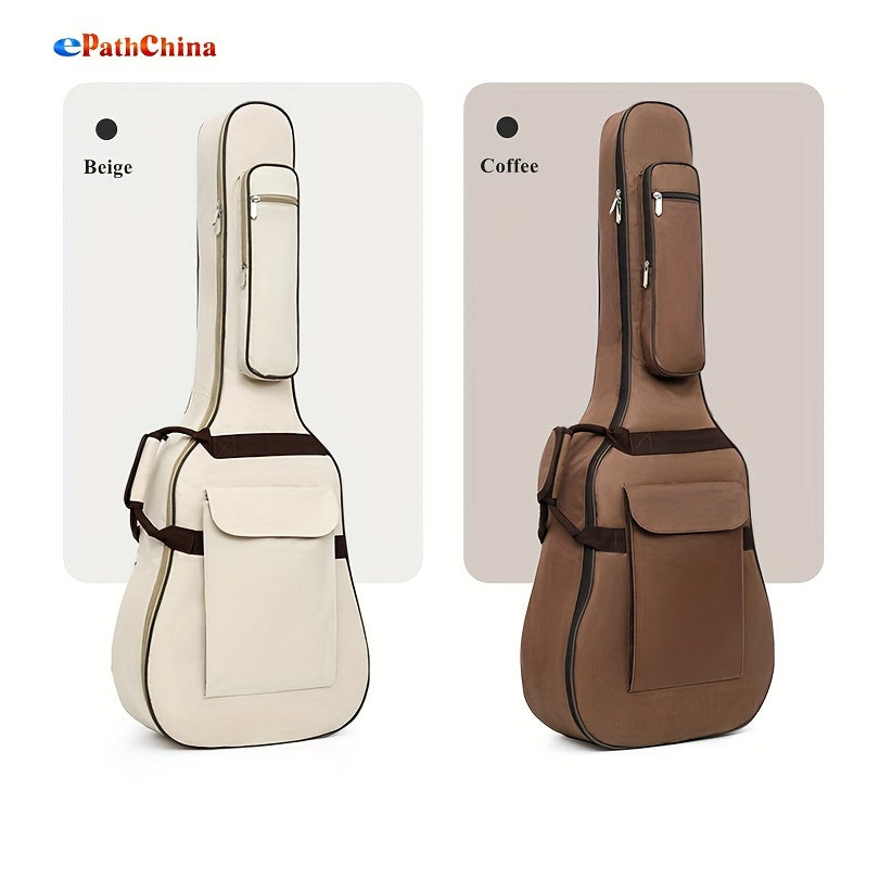 Waterproof 40/41 Inch Acoustic Guitar Gig Bag with 10mm Padding and Adjustable Straps
