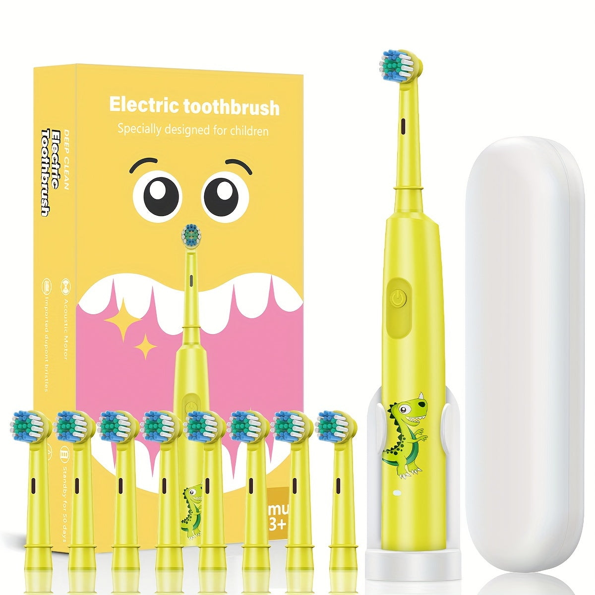 Electric Toothbrush Soft Bristles 3 Modes for Adults and Kids