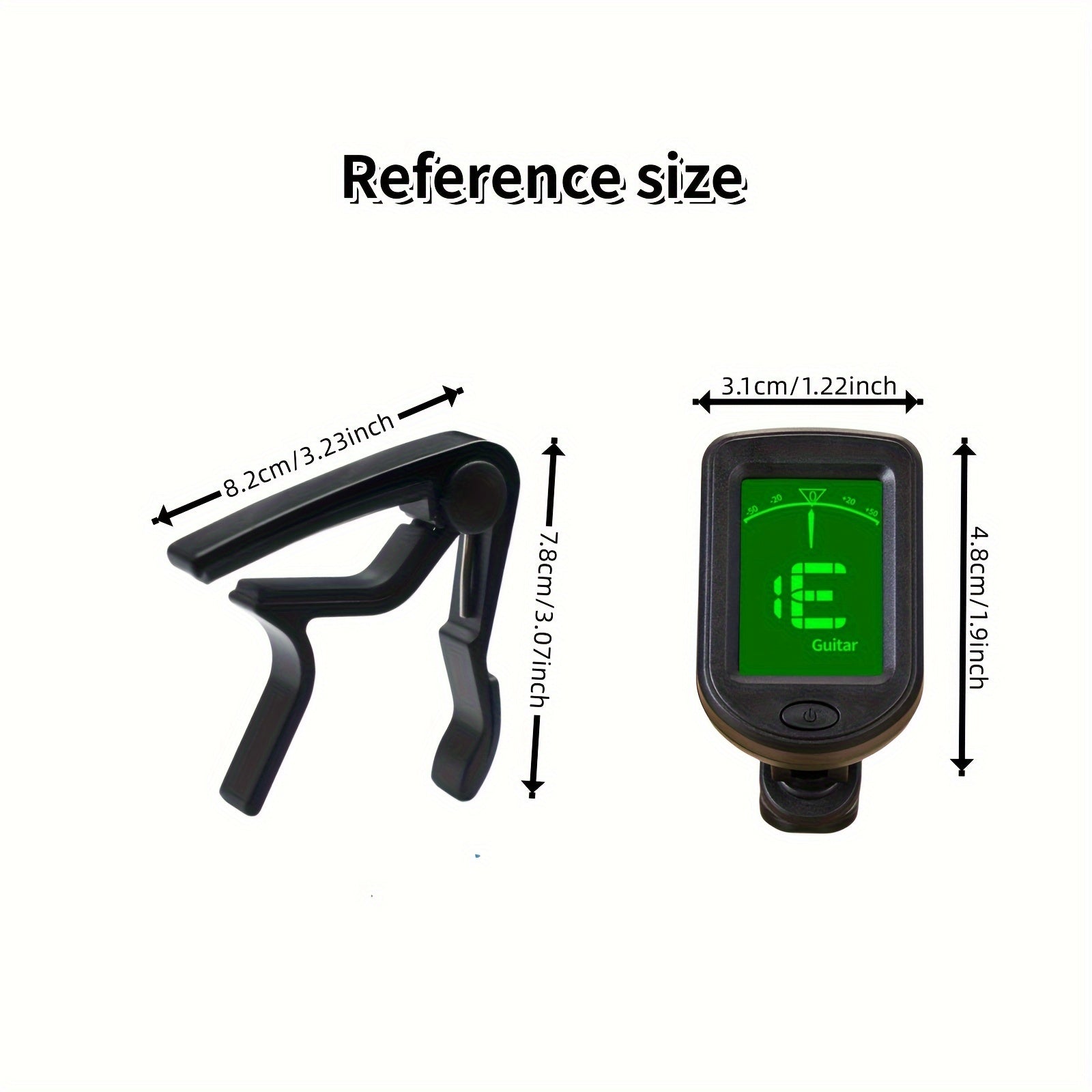 13pcs Guitar Tuning Kit with Clip-On Tuner Capo Picks Case for Acoustic Ukulele Bass Violin