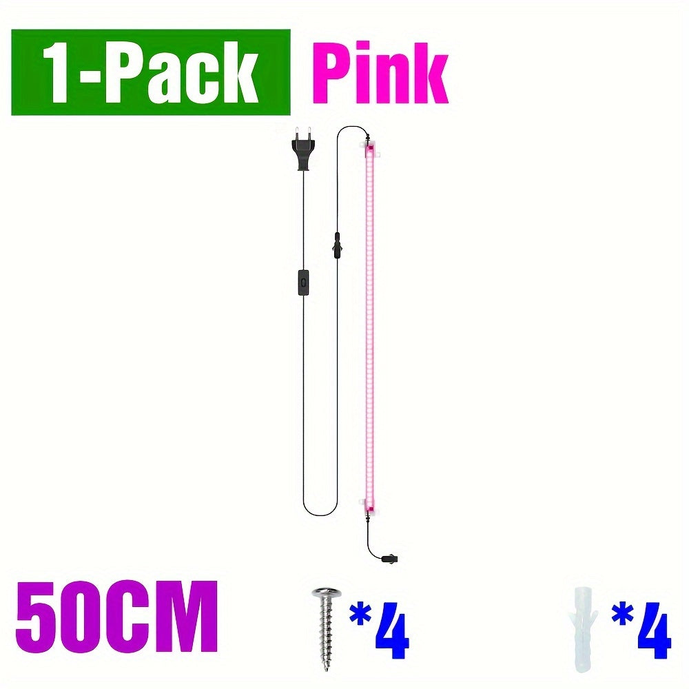 220V Full Spectrum LED Grow Light with 12 Heads 50cm for Indoor Plants Hydroponics Greenhouse