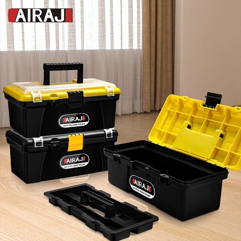 Mini caja de herramientas de plástico con asa para organizador de almacenamiento de manualidades y hogar