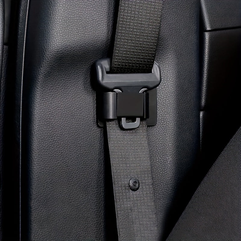 Pet Car Seat Belt Stabilizer Clip Carbon Fiber Style Noise Reduction Secure Buckle