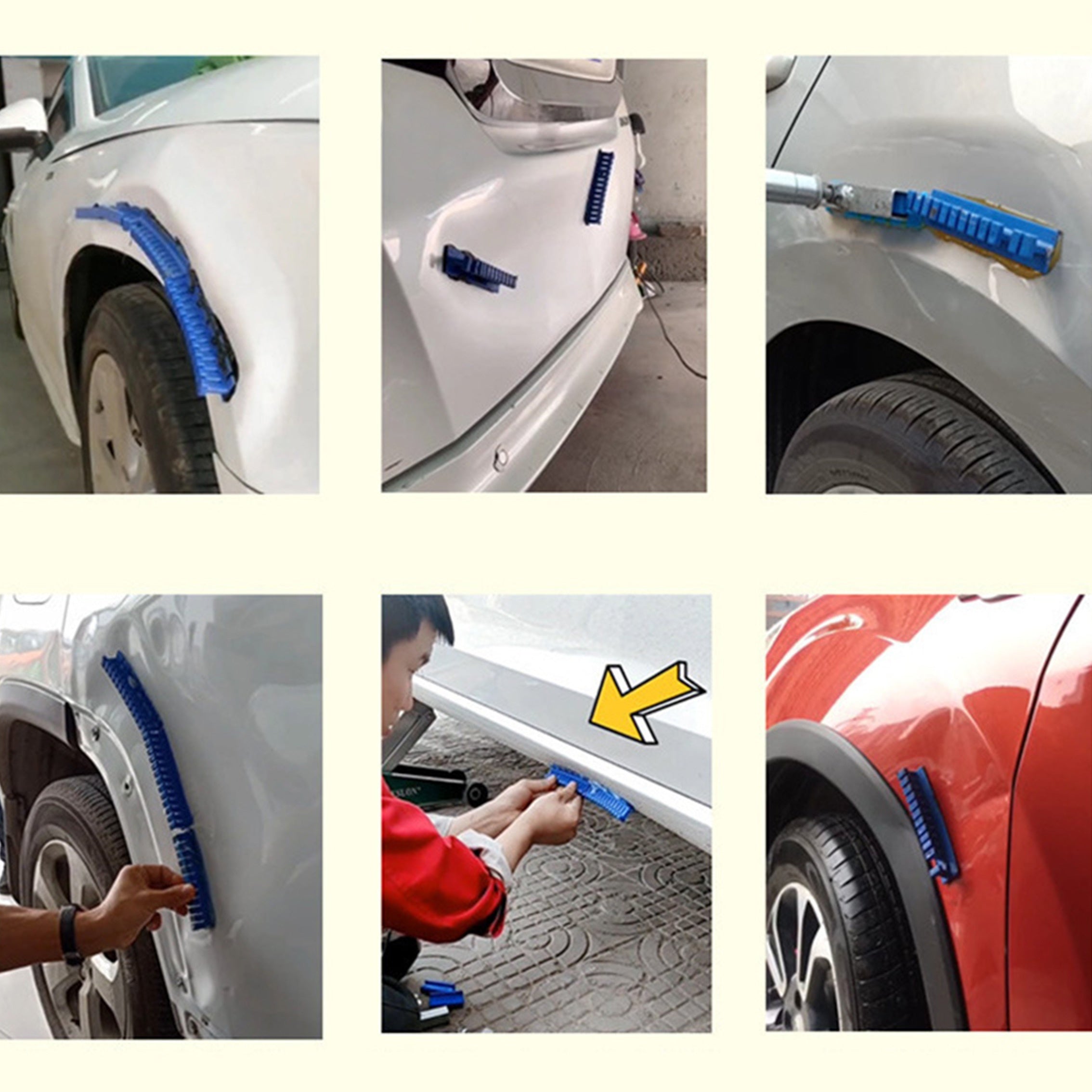 6-Piece Car Dent Repair Tool Kit Auto Body No Paint