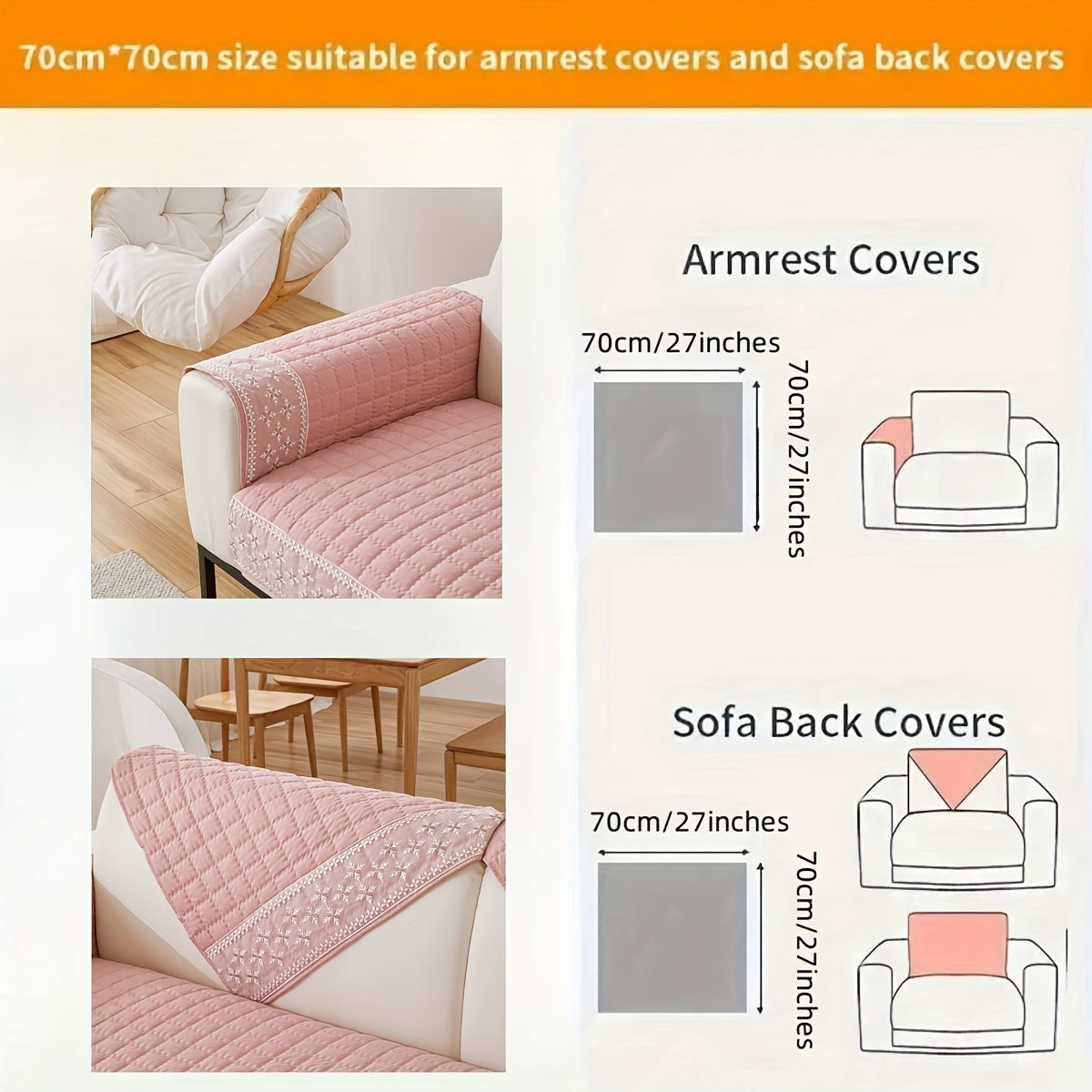 Серый бархатный чехол для дивана с вафельной текстурой и кружевными деталями, нескользящий и дружелюбный к домашним животным. Подходит для диванов на 1-4 места, можно стирать в машине.