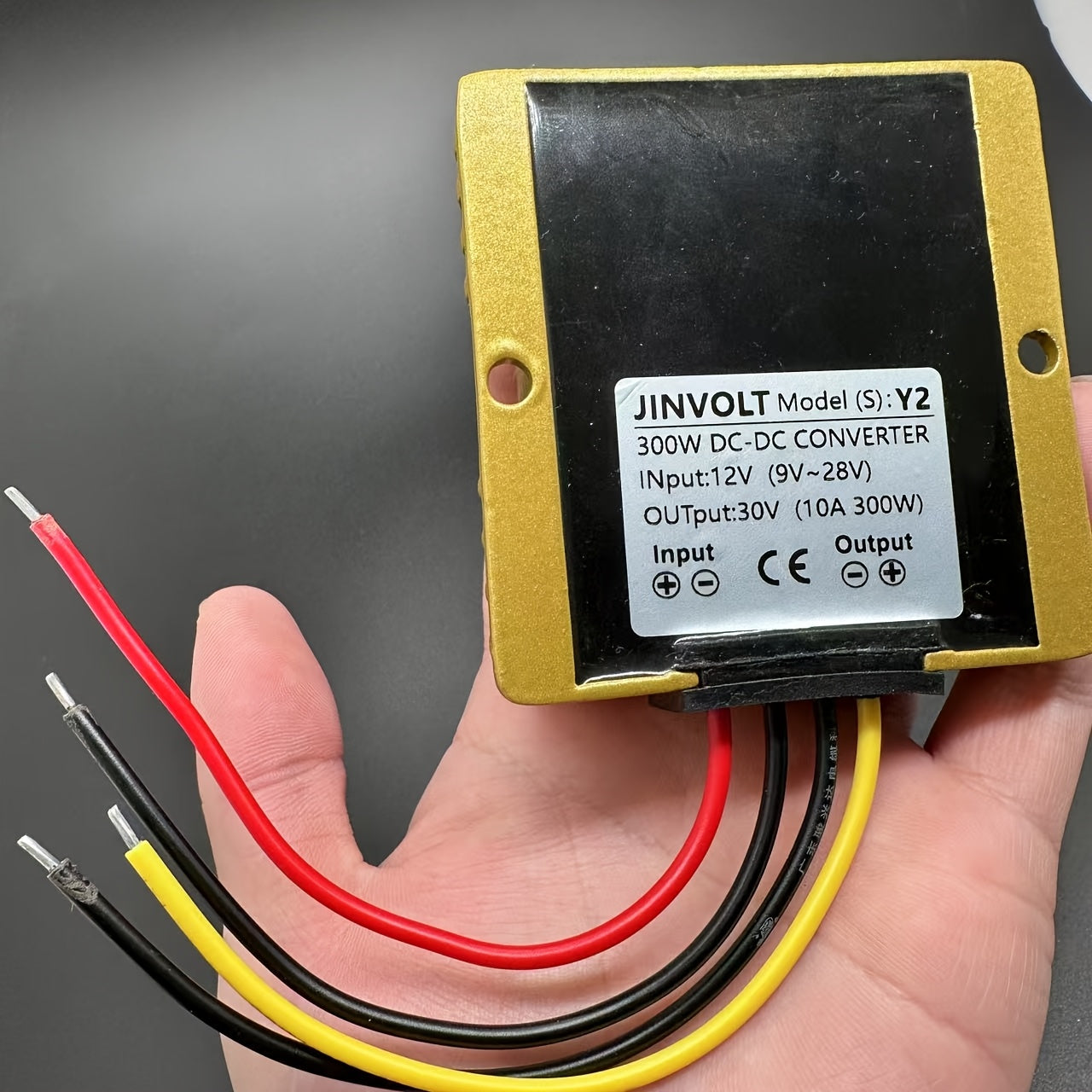 Convertidor elevador DC-DC de 9V-28V a 30V 10A 300W Fuente de alimentación