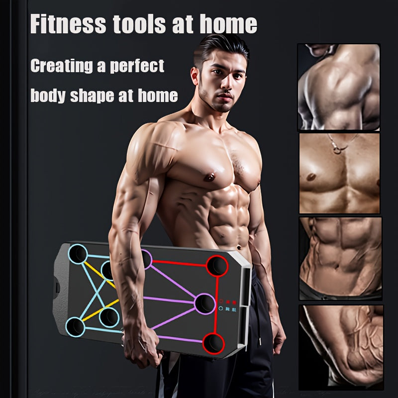 Lingpeng Push-up taxtasi: Ko'krak mushaklarini tarbiyalash va kuch tayyorgarligi uchun ko'p funksiyali uy va sport zali mashg'ulotlari uskunasi. Push-up yordamchisi kiritilgan.