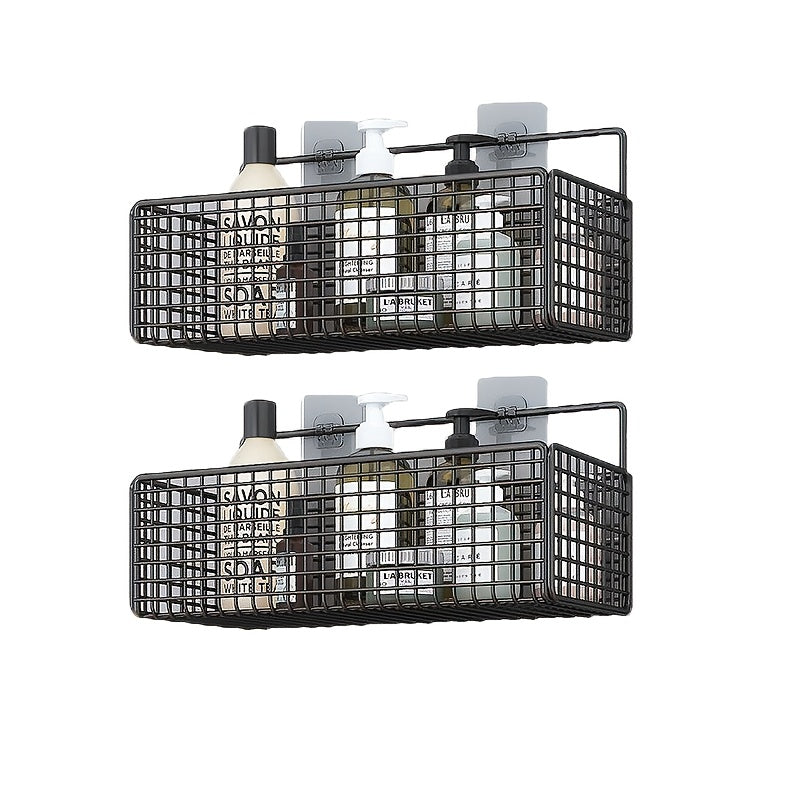 Wall-Mounted Bathroom Storage Basket Rustic Toilet Organizer Non-Toxic