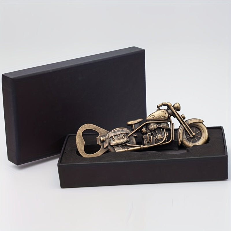 Retro Motorcycle Bottle Opener Metal Design No Electricity Required Gift for Beer Wine Lovers