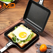 Non-Stick Sandwich Maker Double-Sided Pan for Grilled Cheese Omelettes Portable