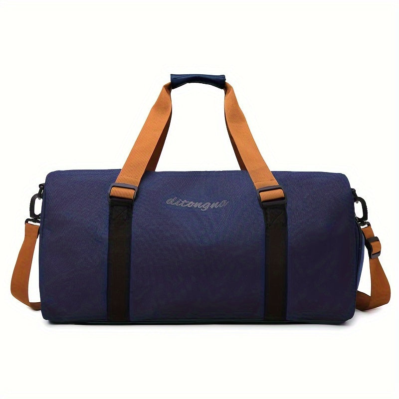 2024 Sports Duffel Bag with Wet Dry Separation Polyester Gym Travel Yoga Fitness Multi-Color