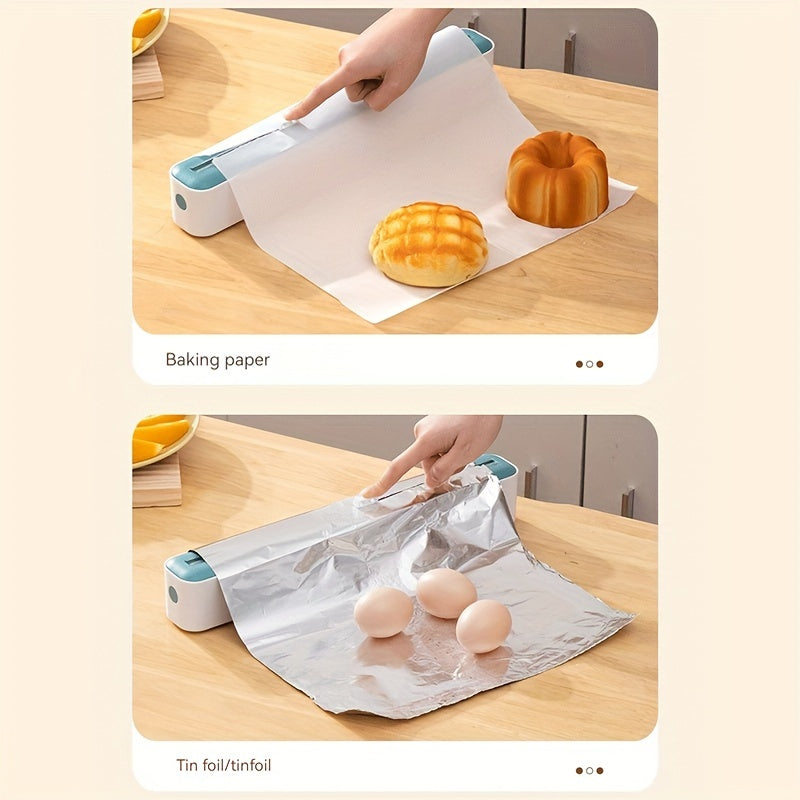 Plastik Film Kesuvchi, Yangilangan Film uchun Magnit Dispenser, Muzlatgichga Mos Umumiy Kesish Qutisi, Plastik Qadoqlash uchun Qayta To'ldiriladigan Dispenser va Kesuvchi, Temir Qog'ozni Kesish va Boshqalar uchun Oshxona Asosiy Mahsuloti