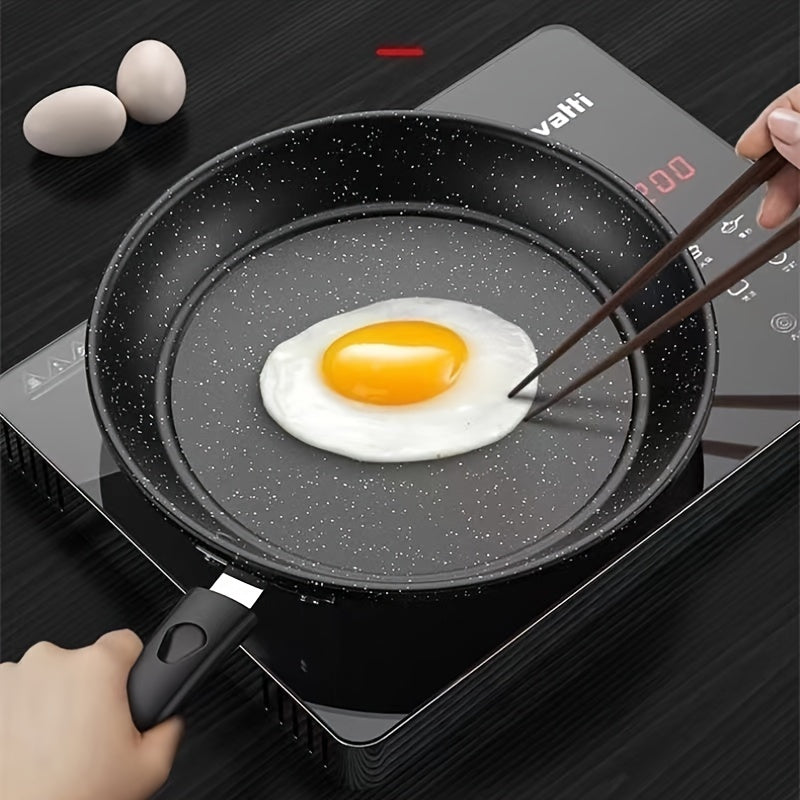 Non-Stick 24cm Flat Bottom Frying Pan for Eggs and Steak on Electric Gas Stoves
