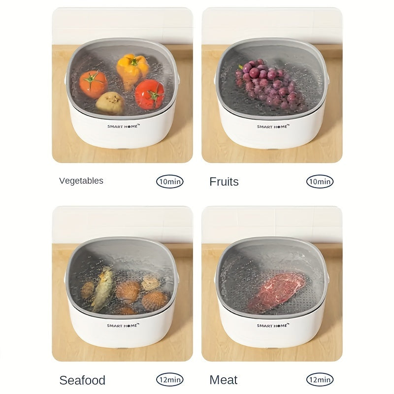 Portable Smart Home Fruit and Vegetable Cleaner Kitchen Appliance Chemical-Free Battery-Operated