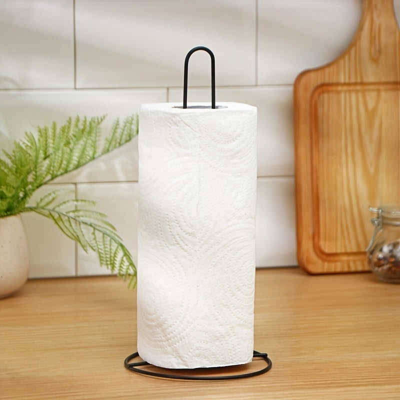 Soporte multifuncional de acero inoxidable para almacenamiento de papel en rollo para cocina, baño y sala de estar