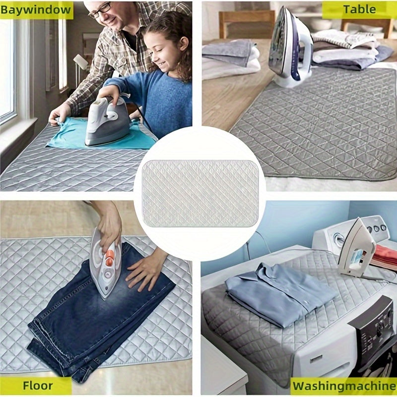 Magnetic Ironing Mat 83.82x45.72cm Waterproof Foldable Non-Slip Quilted PET