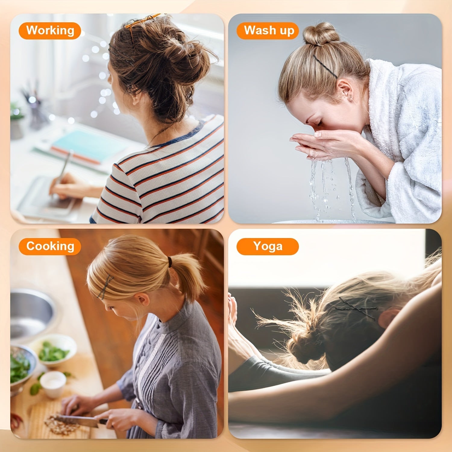 Набор из 100 штук заколок для волос для женщин и девочек, бобби-зажимы для укладки волос с коробкой для хранения