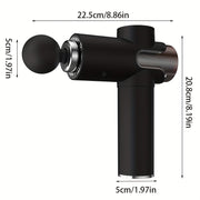 LCD Professional Fitness Massager bir nechta almashtirish boshliqlari bilan, USB orqali zaryadlanadigan va portativ. Ideal sovg'a tanlovi.