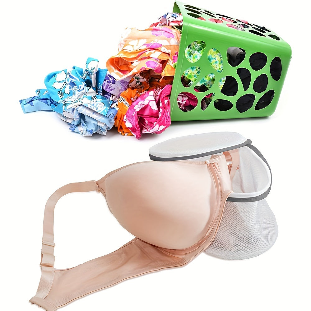 2pcs Fine Mesh Laundry Bags for Bras and Lingerie with Reinforced Zipper and Hanging Loop