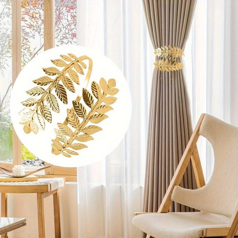 Metal Leaf Curtain Clip Holder for Living Room Bedroom Office Decor