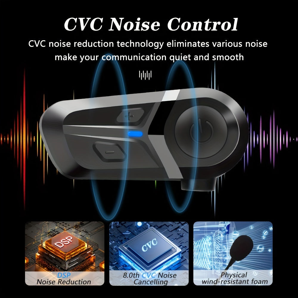 Wireless Motorcycle Helmet Earphone with Music Player and Headset