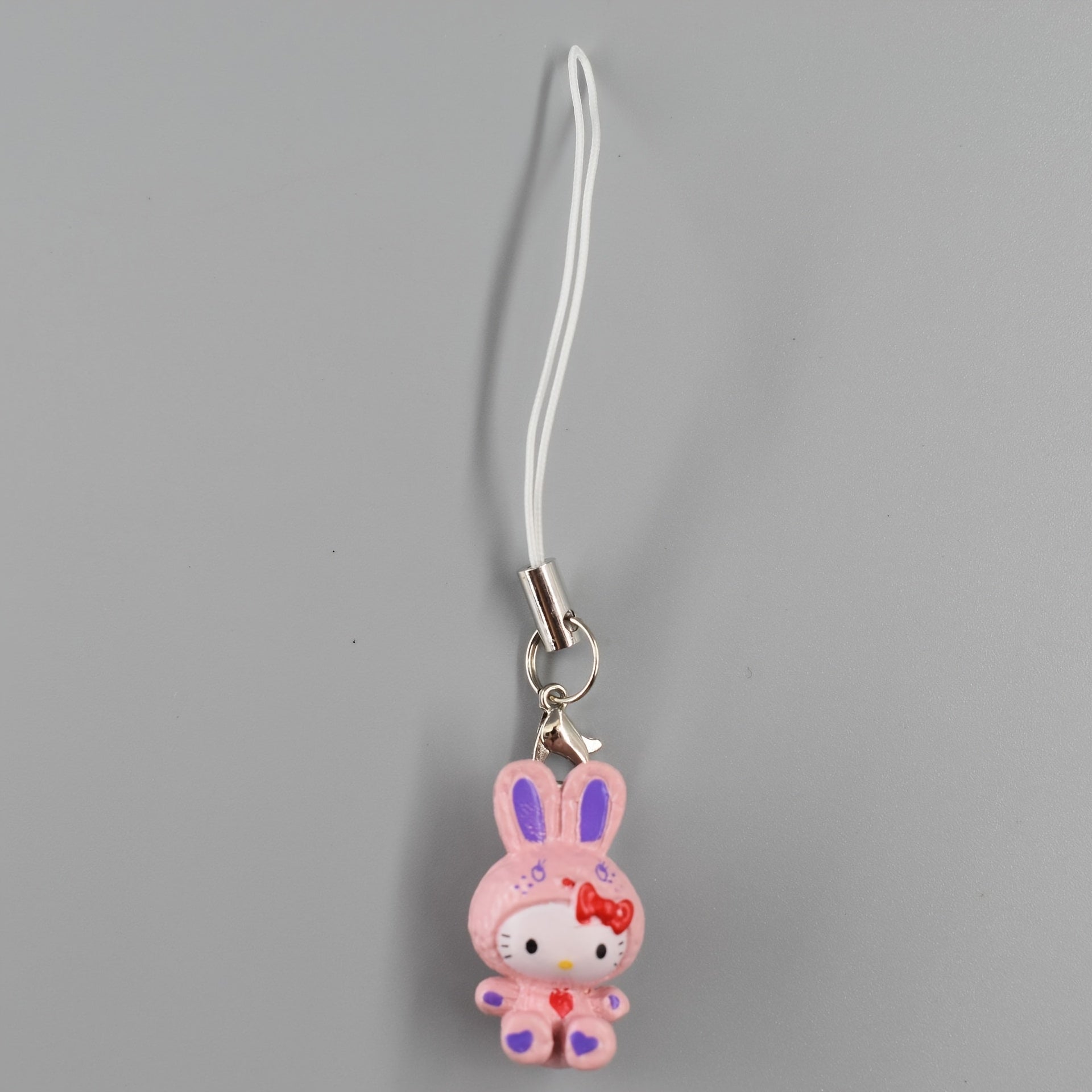 Strawberry Cat Phone Charms for Backpacks and Keychains, DIY Gift Accessories