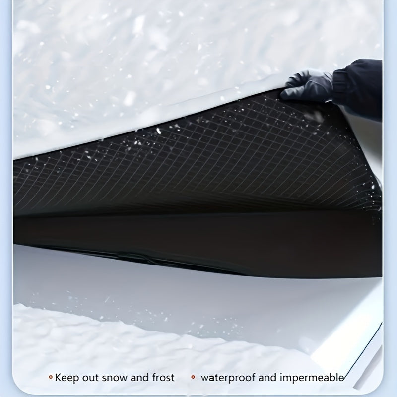 Universal Winter Magnetic Car Windshield Cover Polyester Snow Shield