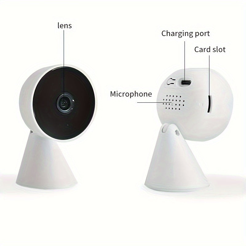 1080P HD WiFi камера безопасности от Anyazhineng - Умная домашняя веб-камера с двусторонним аудио, инфракрасным ночным видением и мобильным удалённым доступом для повышения безопасности