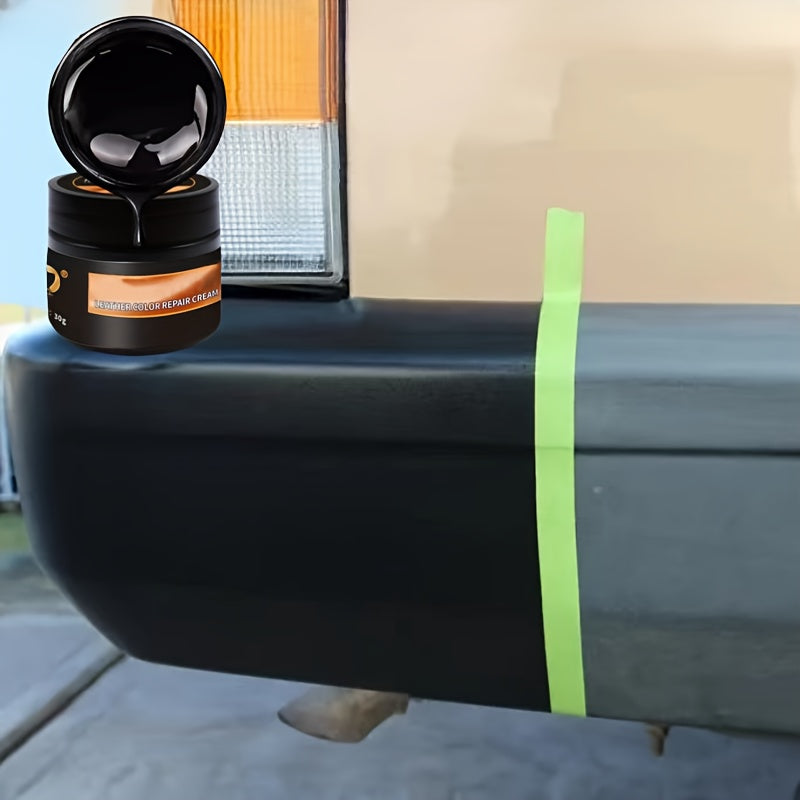 Pasta de reparación de goma y plástico para coche 30g, recubrimiento duradero en kit negro