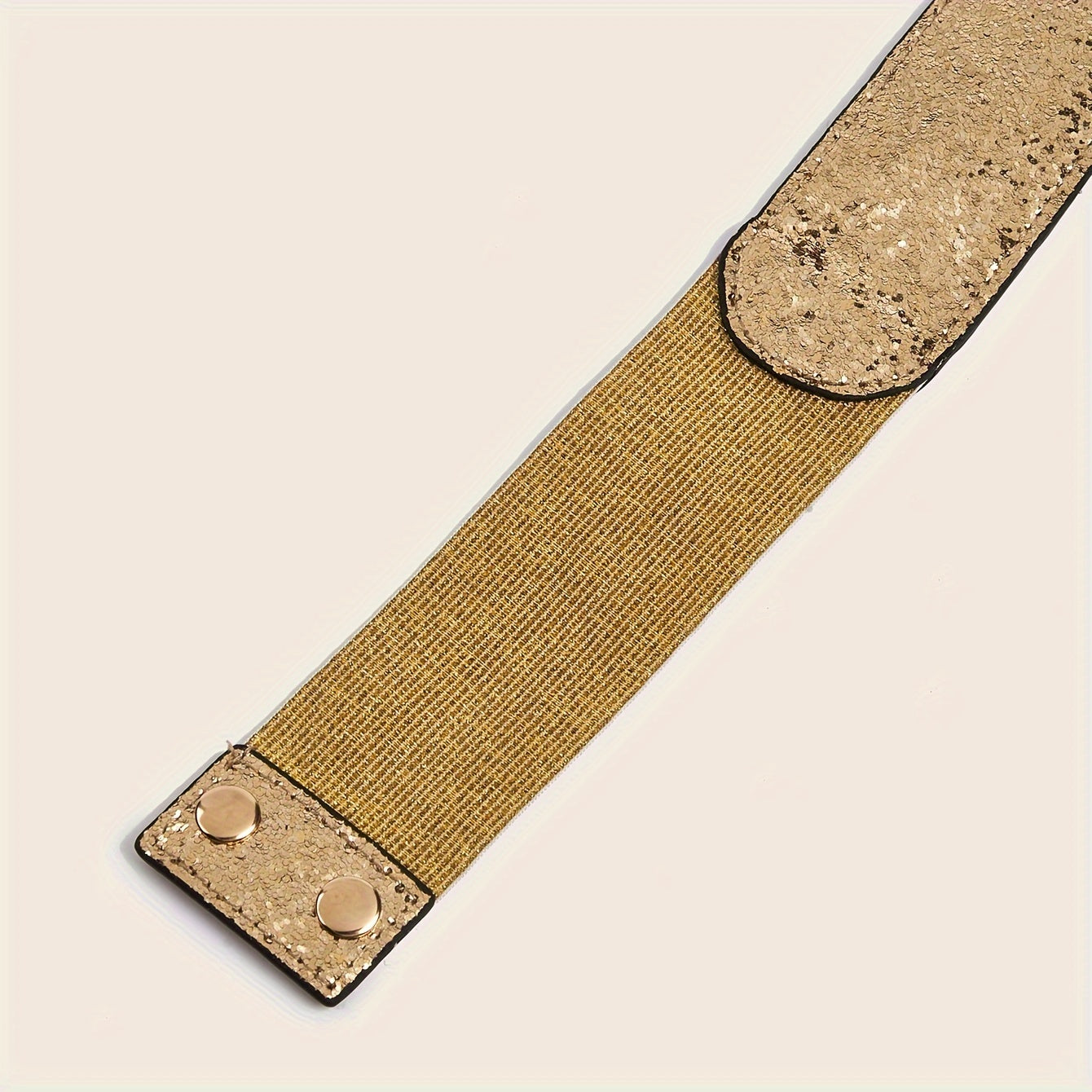 Women's Gold Sequin Belt Fashion Accessory for Party and Evening Wear