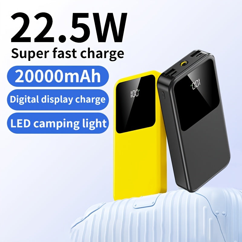 20000mAh Power Bank Fast Charging LED Display Dual Input Output Portable
