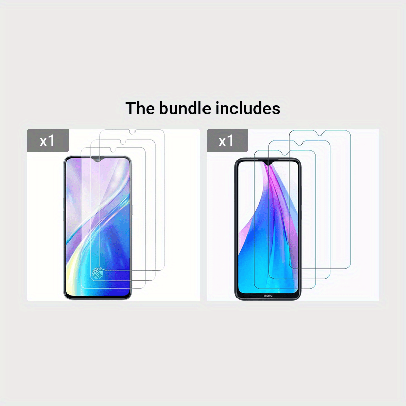 3-Pack Tempered Glass Screen Protectors for Redmi 7-13 and Note 7 Pro-13 Pro
