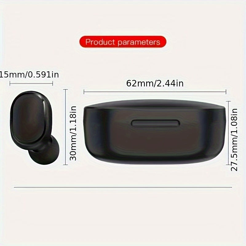 Wireless Sports Earbuds with Smart Display Long Battery Life Portable Design