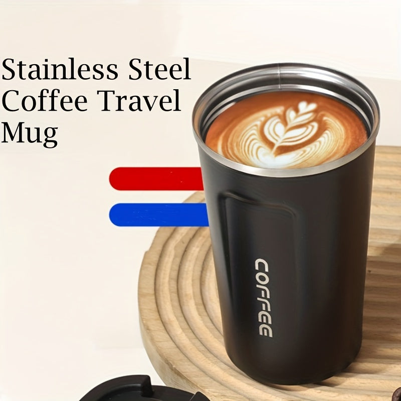 Insulated Stainless Steel Travel Mug 380ml 510ml Double Wall Hot Cold Reusable