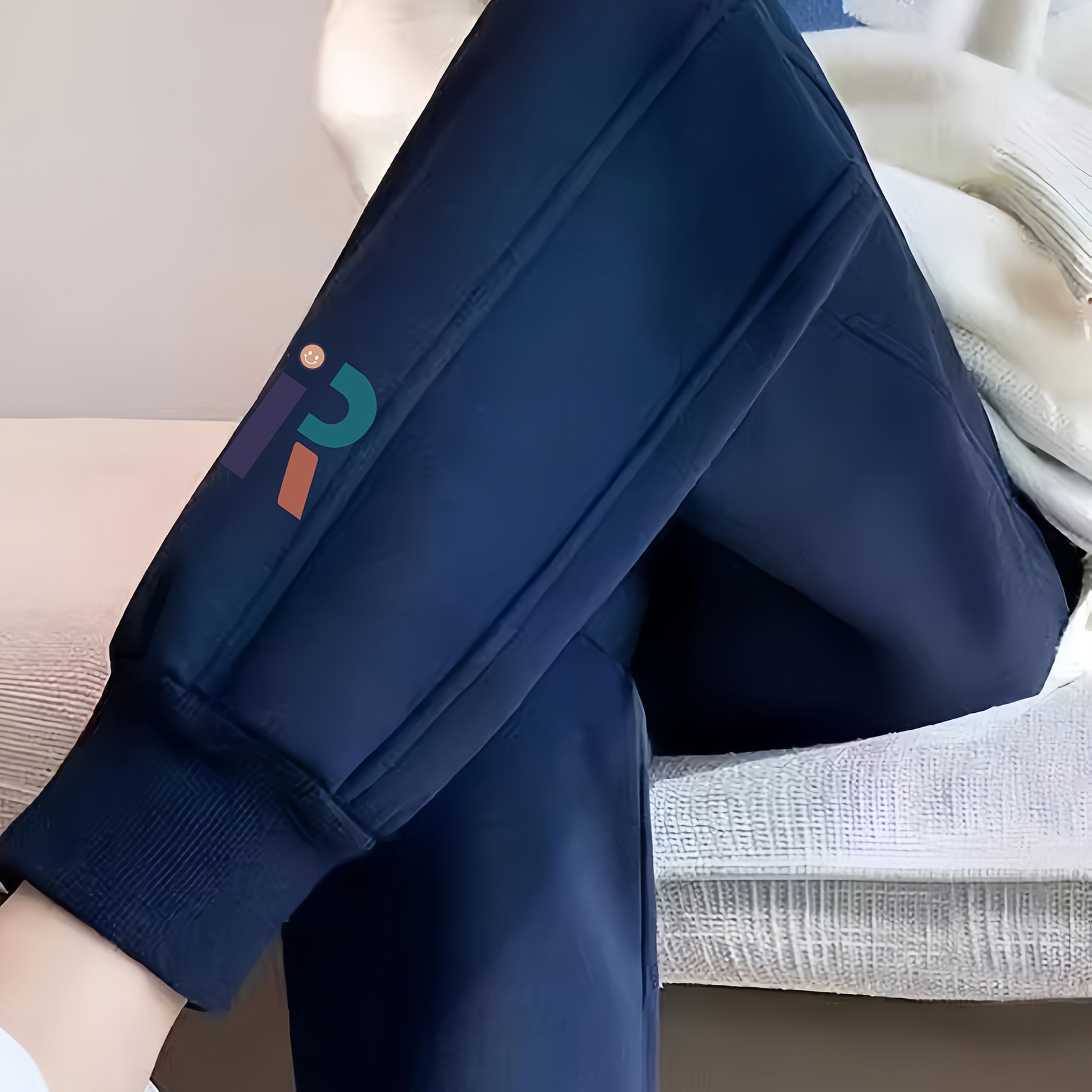 Qora sport shimlar ayollar uchun elastik bel, tortish ipi va cho'ntaklar bilan. Kuz/qish uchun mukammal. Zamonaviy va qulay.