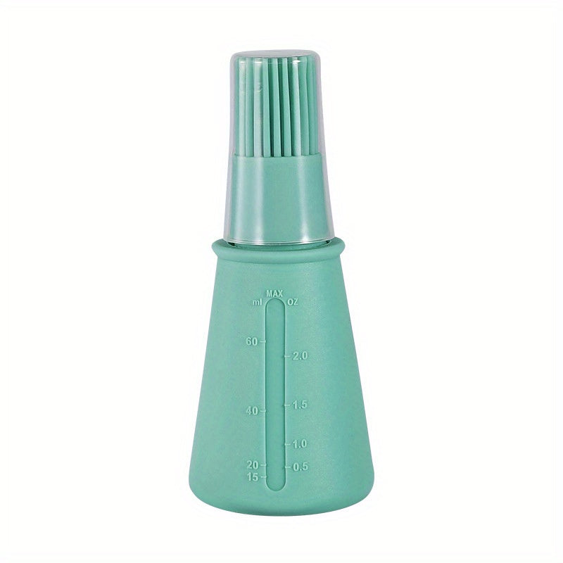 Portable Silicone Oil Bottle with Brush for Baking and BBQ Outdoor Cooking