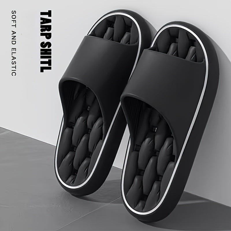 Black EVA Slides for Men and Women All-Season Casual Indoor and Beach Footwear