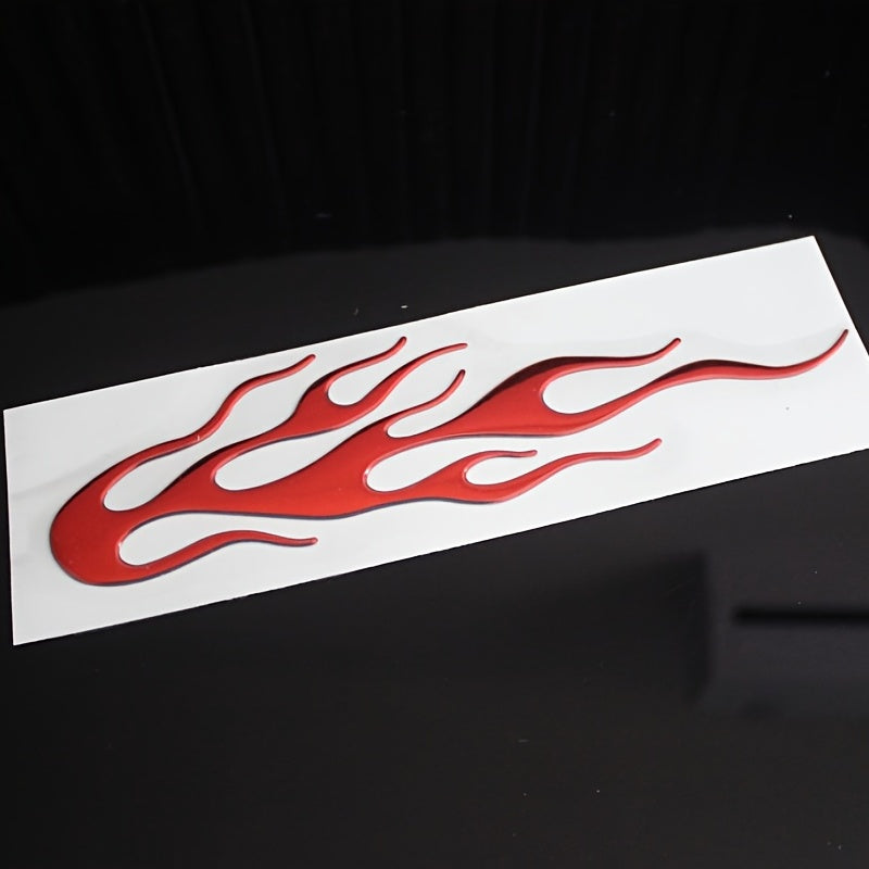 2Pcs Reflective Vinyl Flame Stickers for Cars and Motorcycles Decals