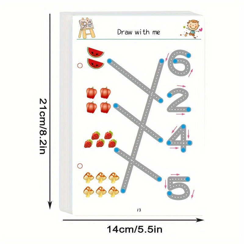 Educational Pen Control Workbook for Brain Development and Writing Skills