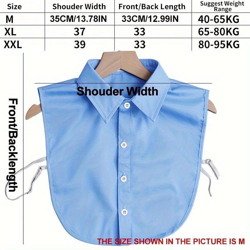 Erkaklar uchun ajraladigan polyester toʻqilgan kofta boʻynigʻi uchun aksessuar, uniseks