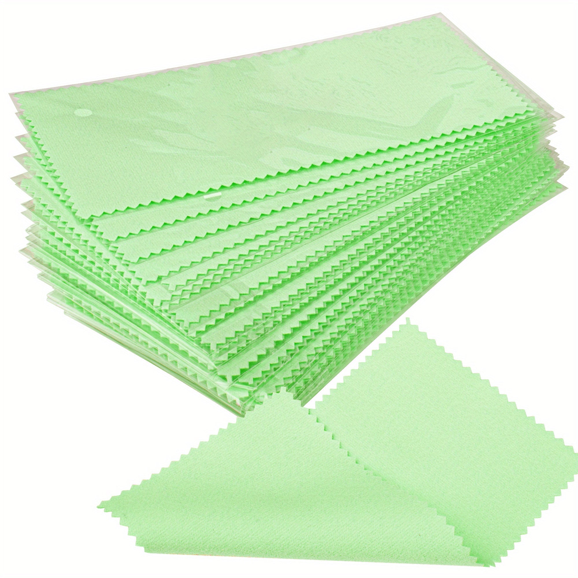 Jewelry Cleaning Cloth Set of 30 Pieces Polishing Cloths 8x16cm Individually Wrapped